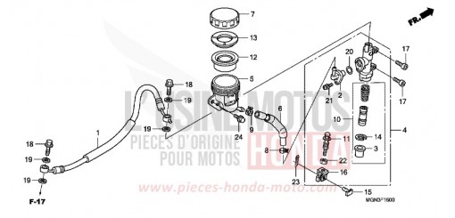 RESERVOIR A CARBURANT (CBF600S/SA) CBF600SA de 2010